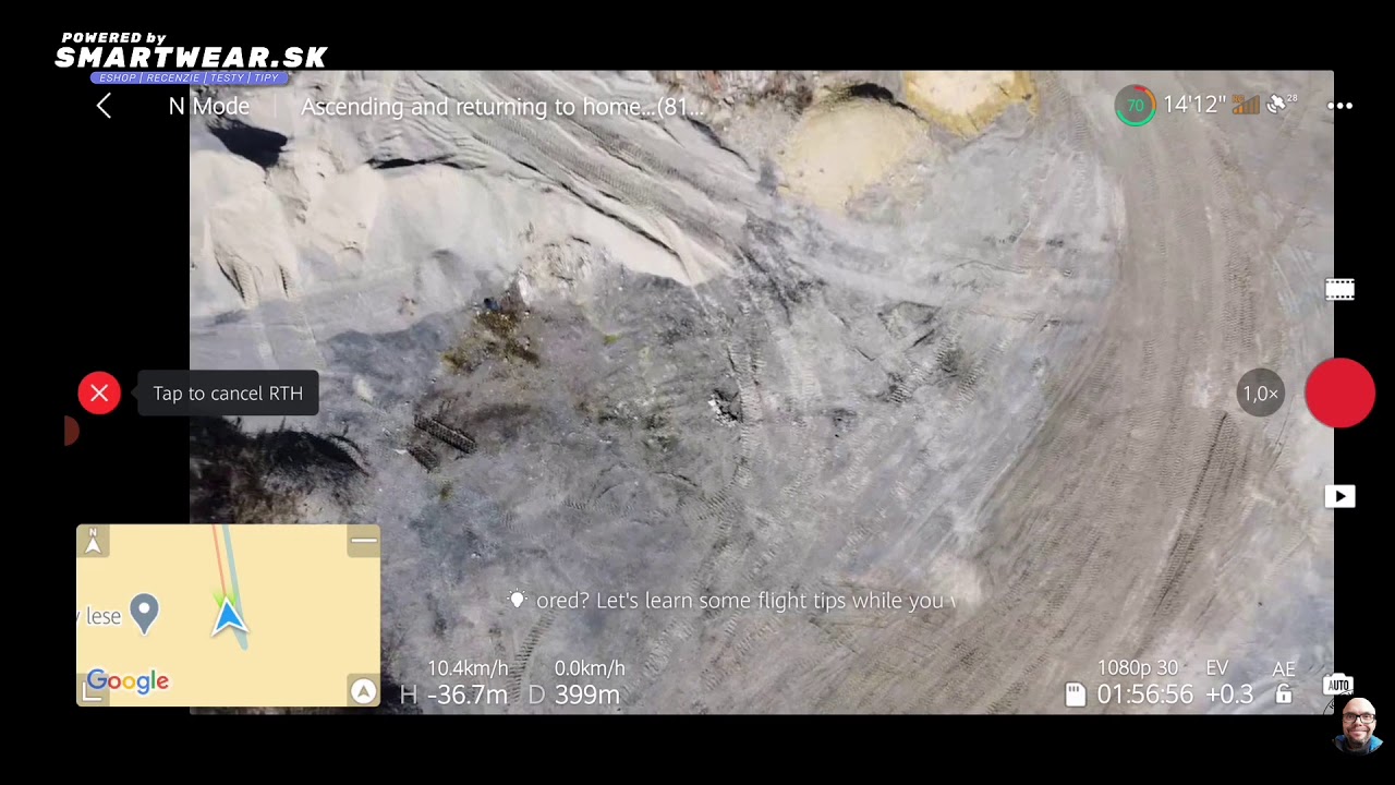 DJI Mini 2 OcuSync 2.0 test za horizont