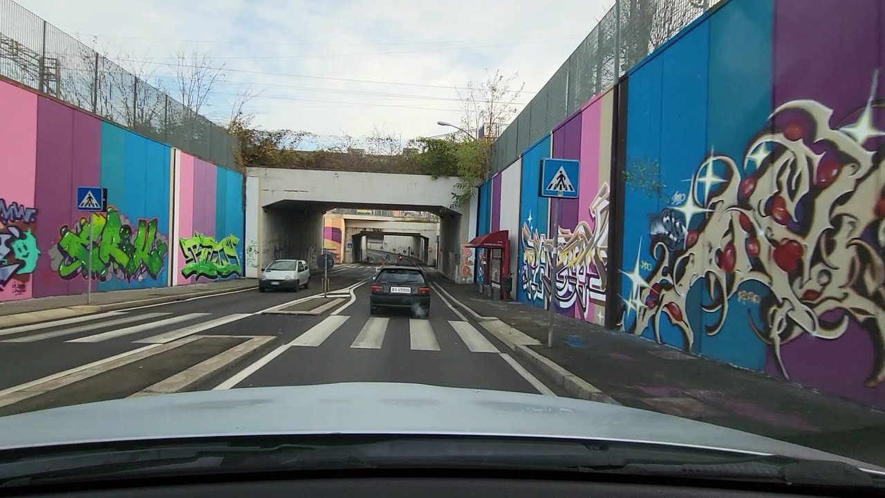 Driving in Bologna, Italy