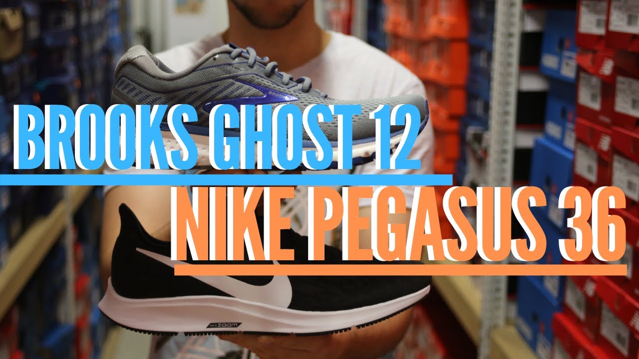 Nike Pegasus 36 vs Brooks Ghost 12