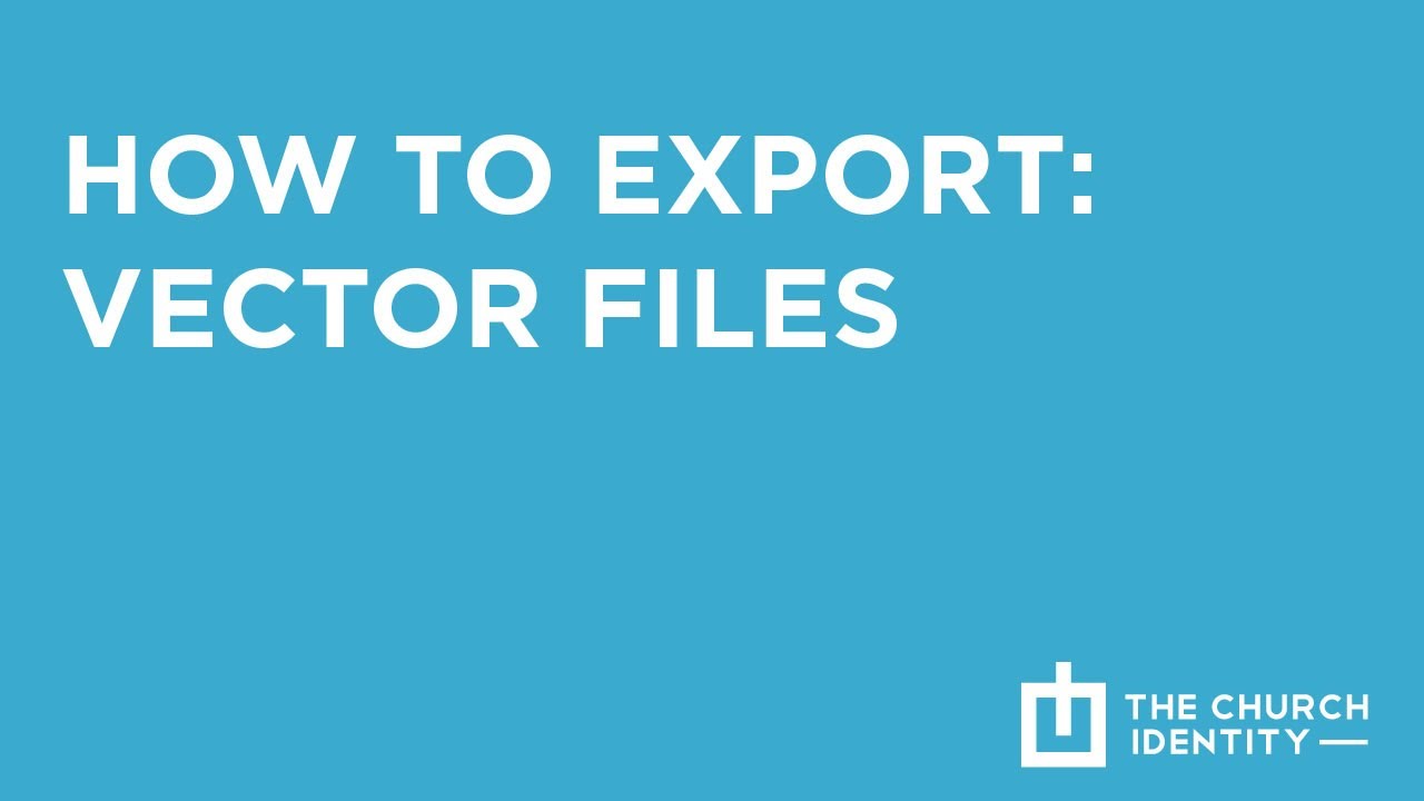 How To Export Vector Files