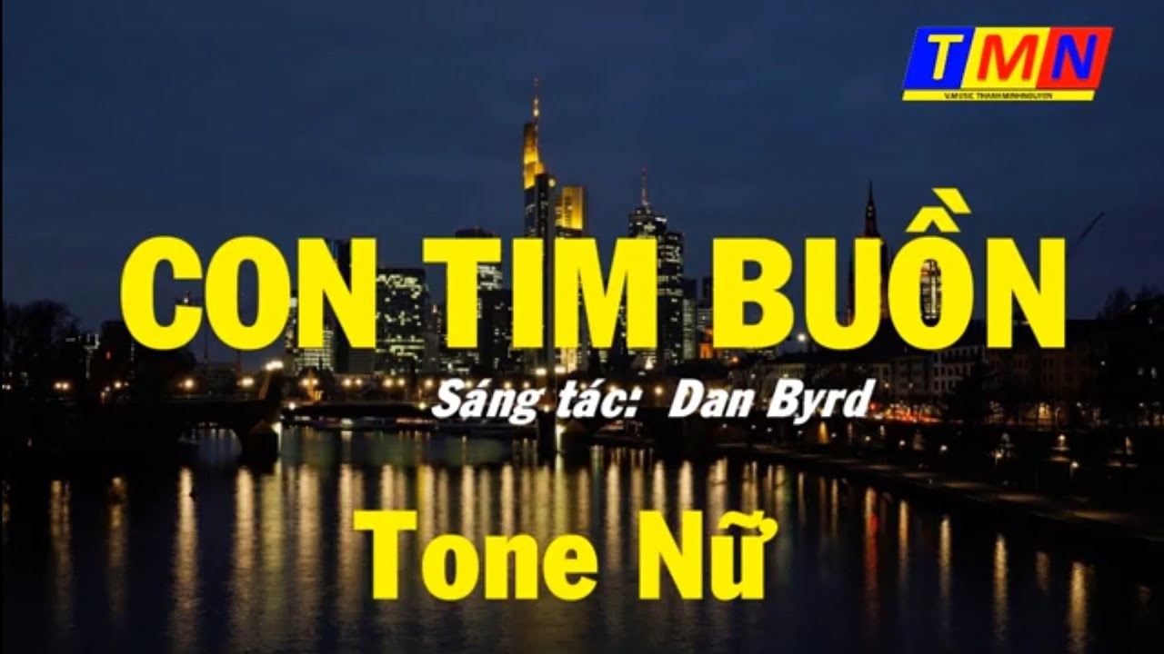 [KARAOKE] Con tim buồn - Boulevard (Bossa Nova) – Tone Nữ (C#m) - #coverbytmn
