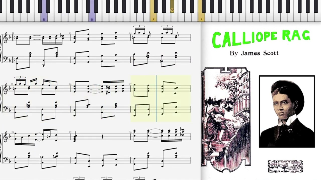 Calliope Rag by James Scott (1907, Ragtime piano)