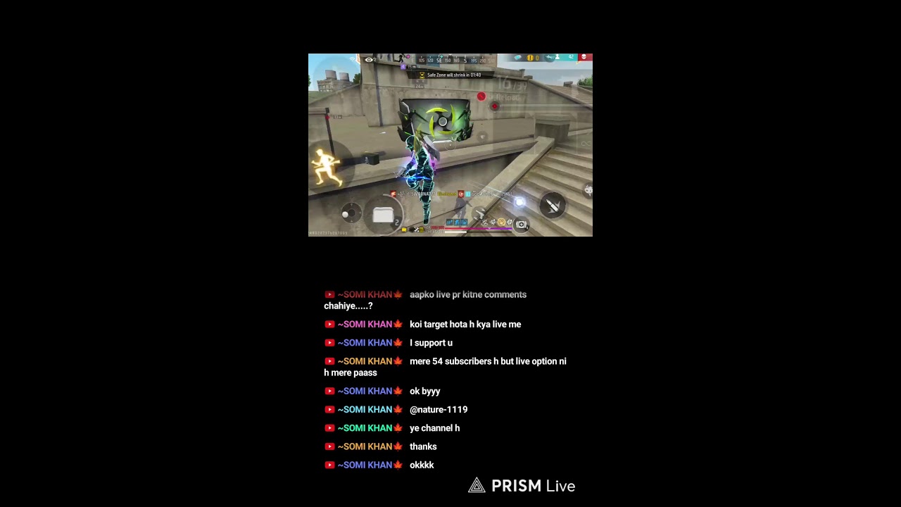 I am live Free fire Rank push