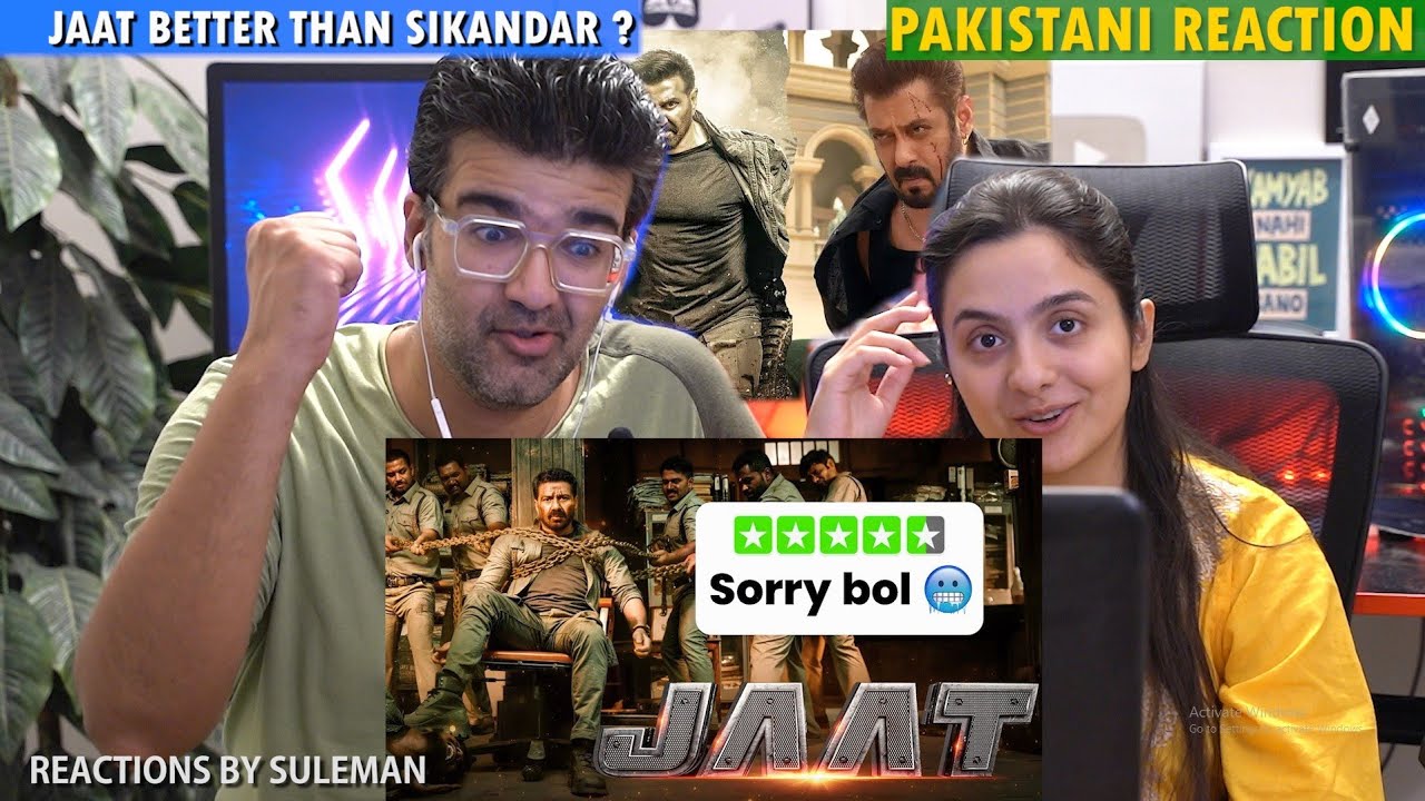 Pakistani Couple Reacts To Why JAAT Is Better Than Sikandar ? | JAAT Movie Review | Sunny Deol
