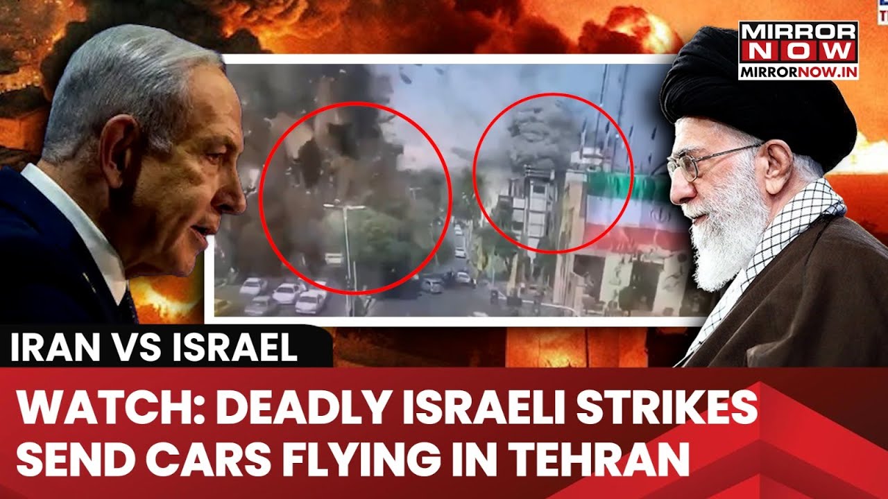 Iran Vs Israel: IDF's Deadly Twin Bombings Jolt Tehran Street; Big Explosions Send Cars Flying|Watch
