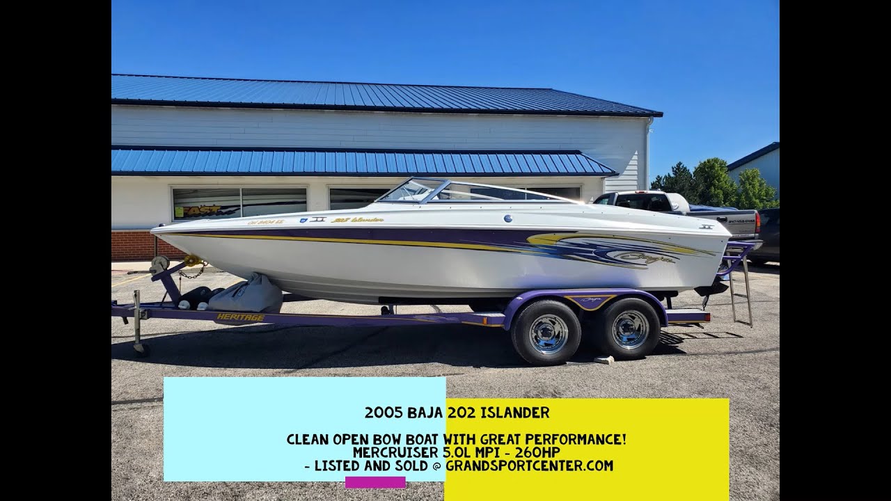 2005 Baja 202 Islander, open bow boat with nice performance!  260HP on our marine dyno