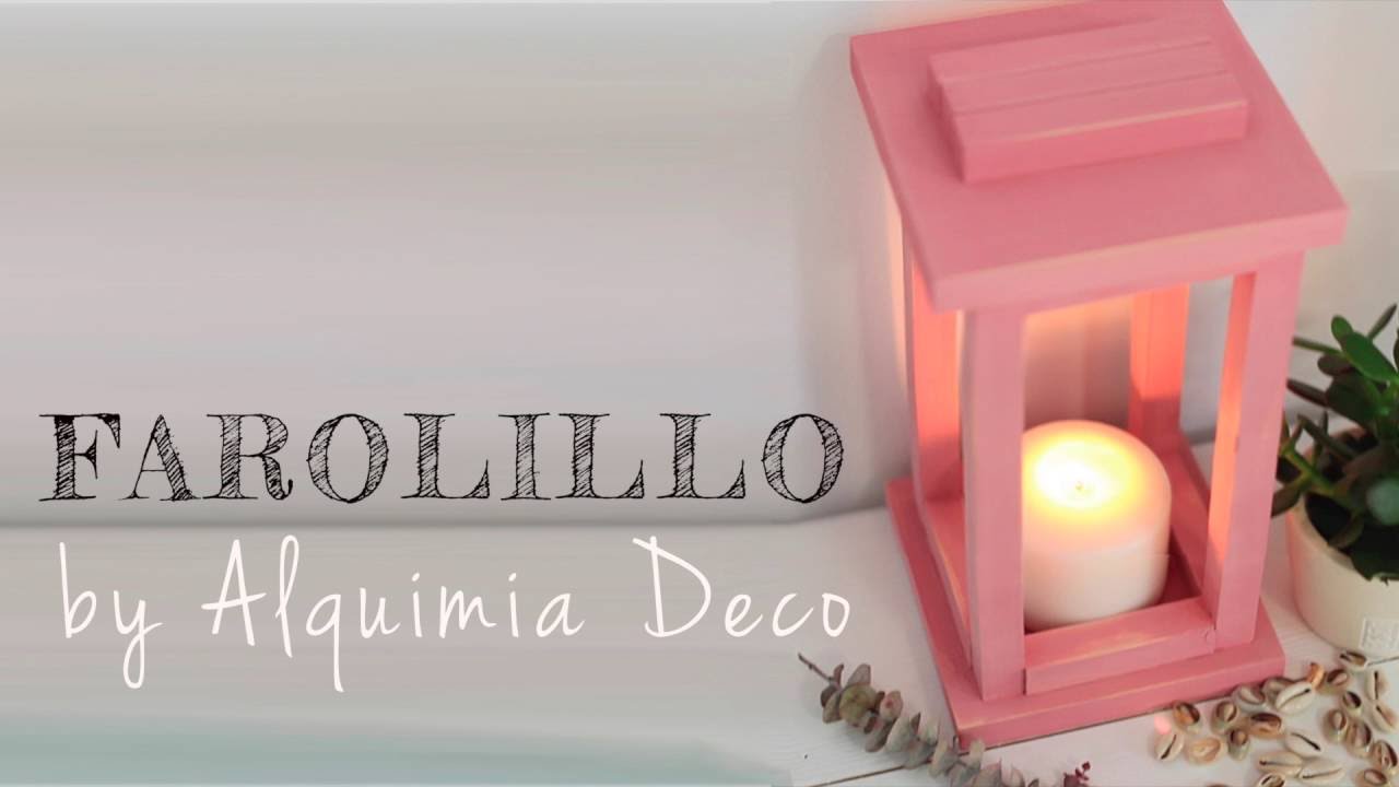 DIYclub - Portavelas de madera