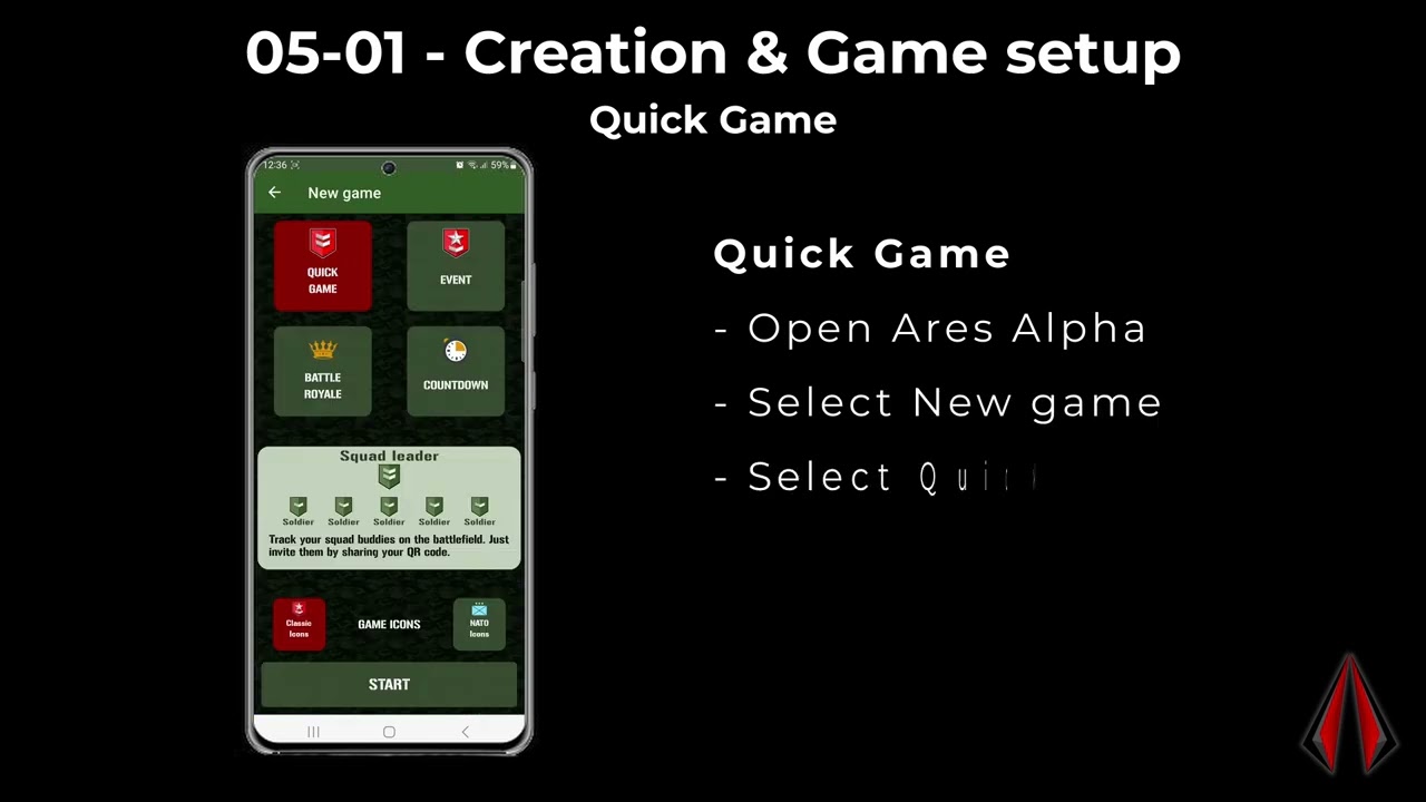 Ares Alpha Manual 5.1a - Quick Game