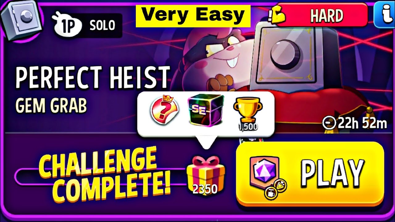 gem grab SE sweep It very easy challenge perfect heist | solo challenge match masters