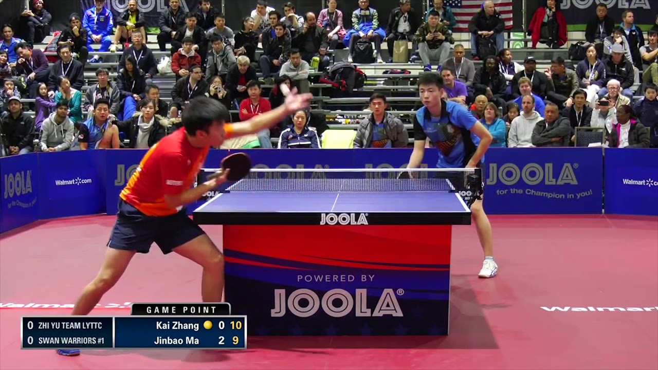 2018 JOOLA NA Teams Championships - Div 1 SF - Kai Zhang vs Jinbao Ma (Highlights)