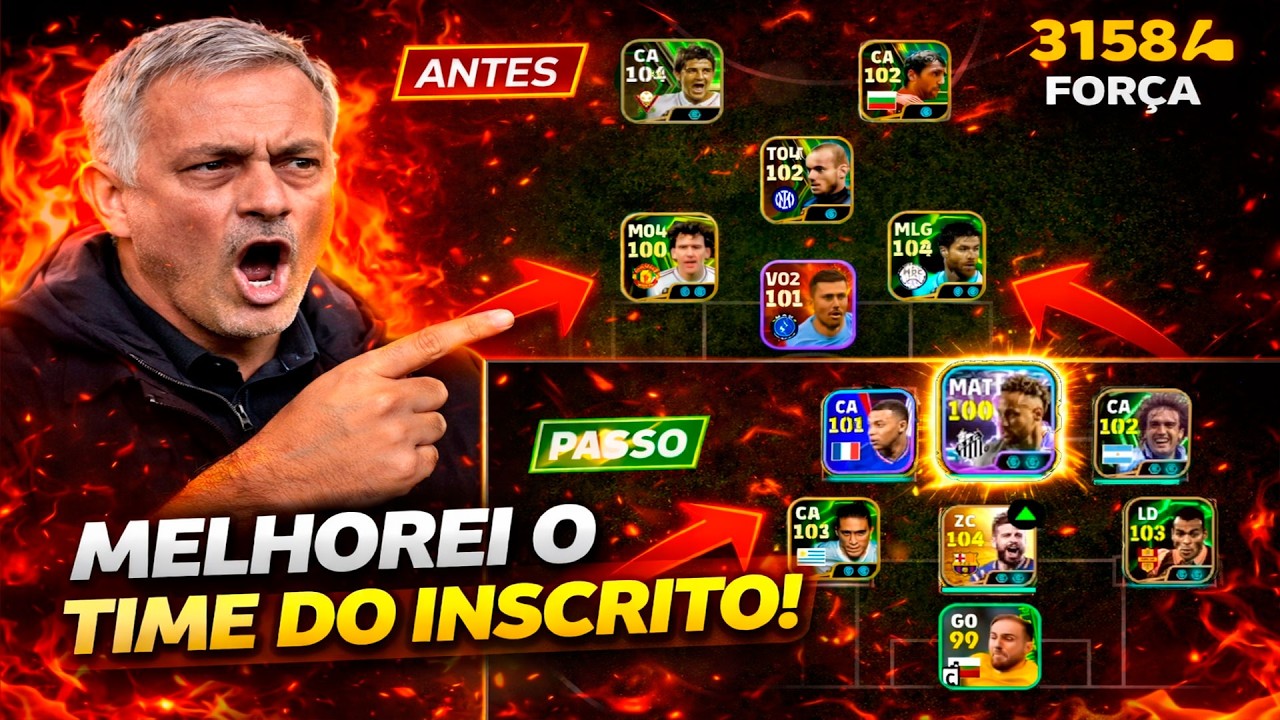 ARRUMEI O TIME DO INSCRITO E OLHA NO QUE DEU… 👀🔥