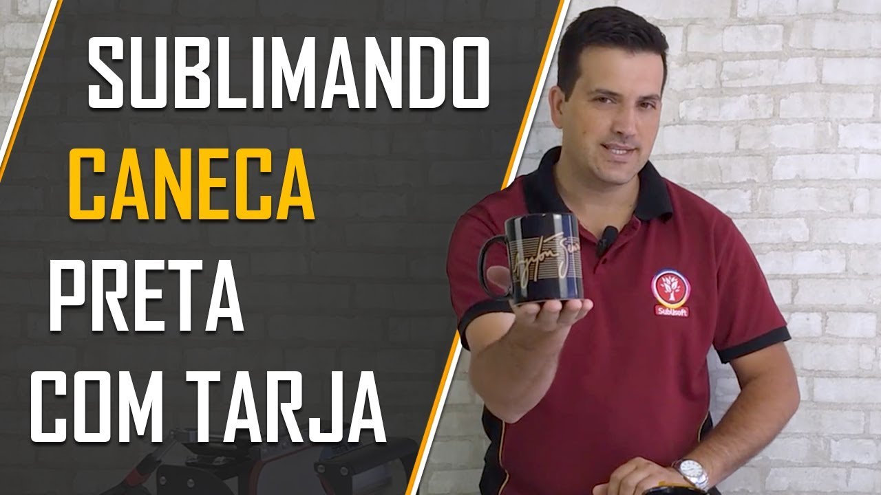 SUBLIMANDO CANECA PRETA !!! (PARECE SUBLIMAÇÃO TOTAL)