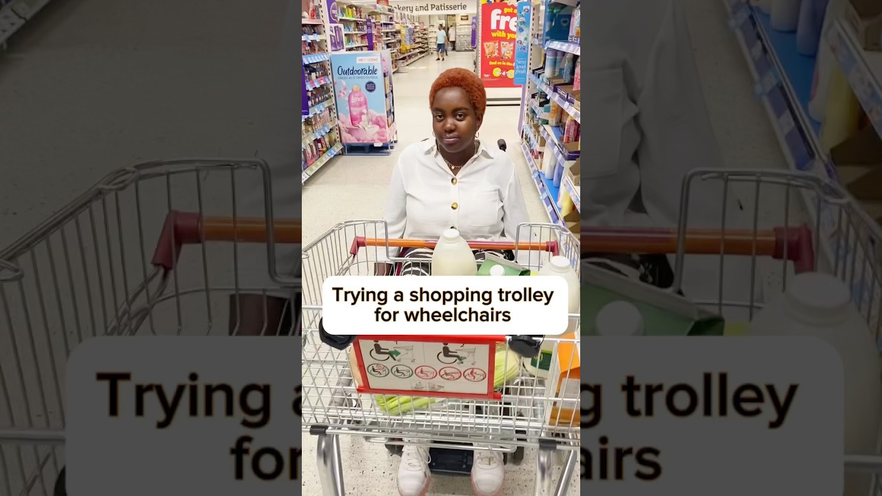 Trying a Wheelchair-Friendly Shopping Trolley #wheelchair
