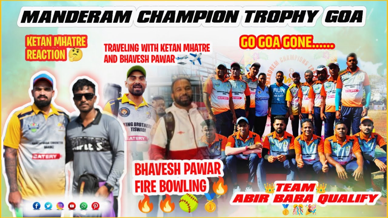 ALL INDIA ICON TOURNAMENT GOA||MANDERAM CHAMPION TROPHY| KETAN MHATRE BHAVESH PAWAR|| KARAN AMBALA|
