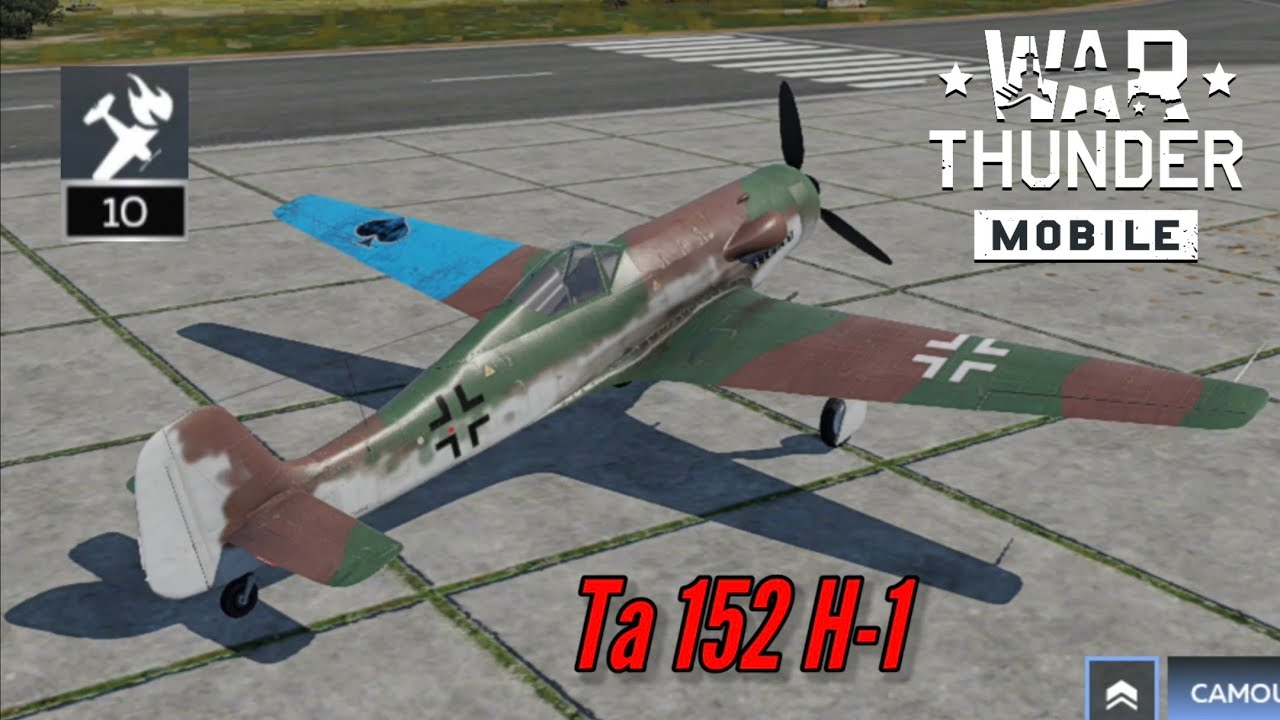 NEW! Ta 152 H-1: One of Germany's finest props (10 kills) - War Thunder Mobile 