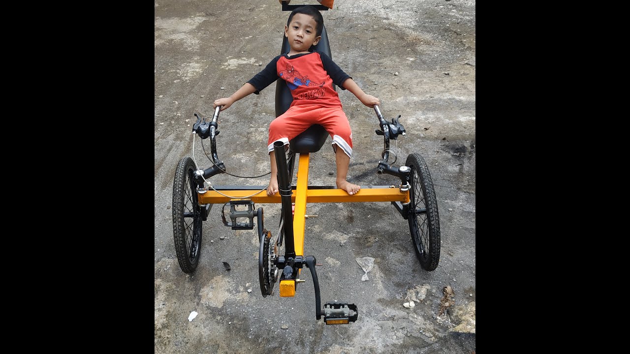 Membuat sepeda trike dari sepeda bekas