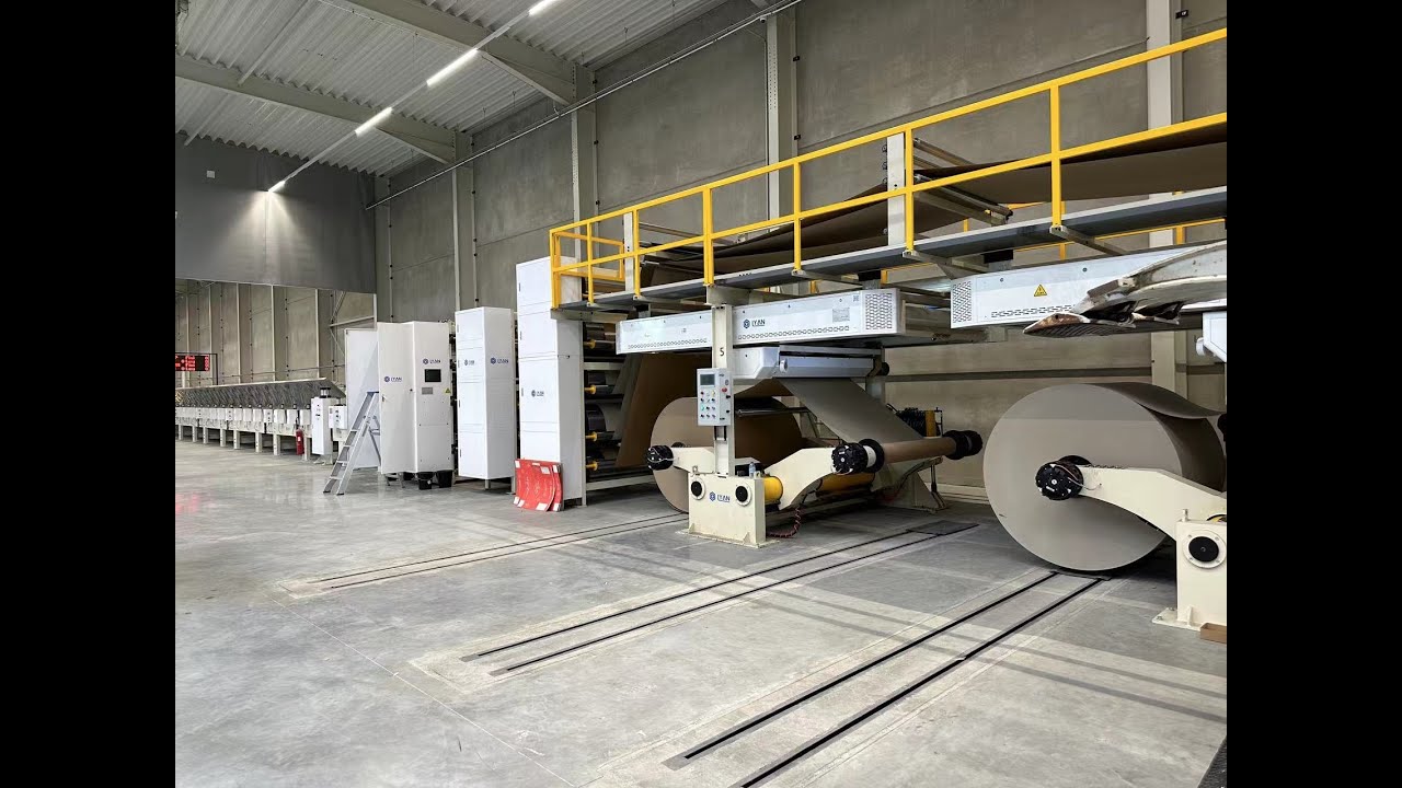 LYAN-1850 five layers hardboard/greyboard production line