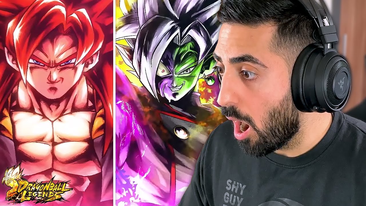 LF SSJ4 Gogeta & LF Corrupted Fusion Zamasu! Reveals & Stuff Dragon Ball Legends Deutsch Reaction