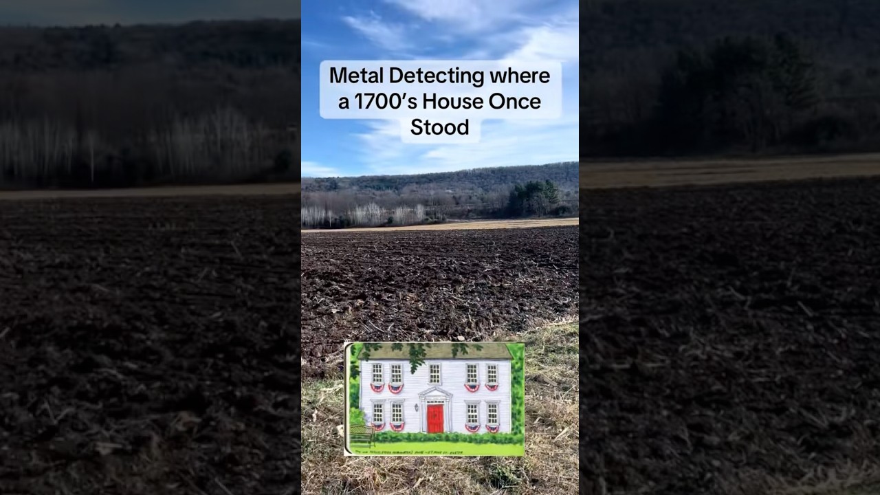 Finding what people lost at a 1700&rsquo;s house site part 2 #metaldetecting #history #explore #fyp