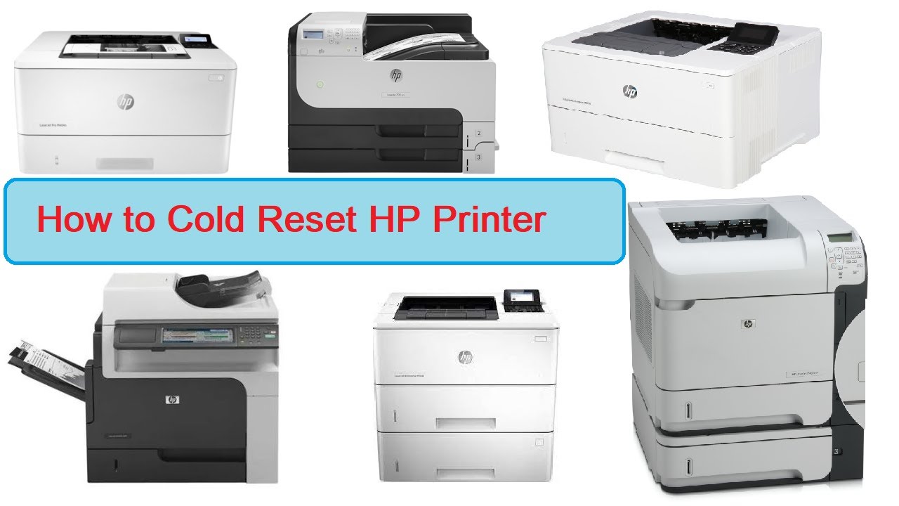 How to Full Reset (Cold Reset) HP Printer- Non Touch Screen Models.