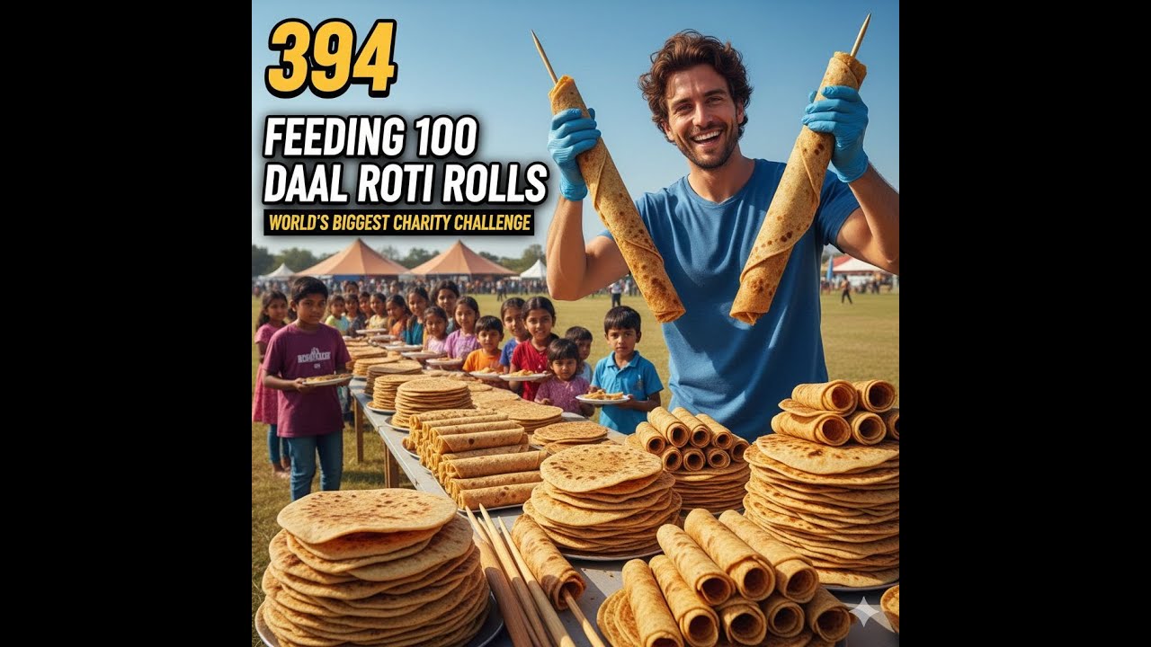 Cooking 100 daal roti rolls for the homeless (Day 394 Ride-along)