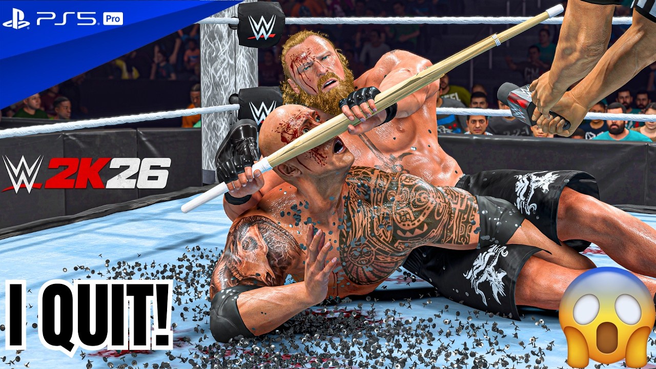WWE 2K26 - Рок против Брока Леснара - Матч 