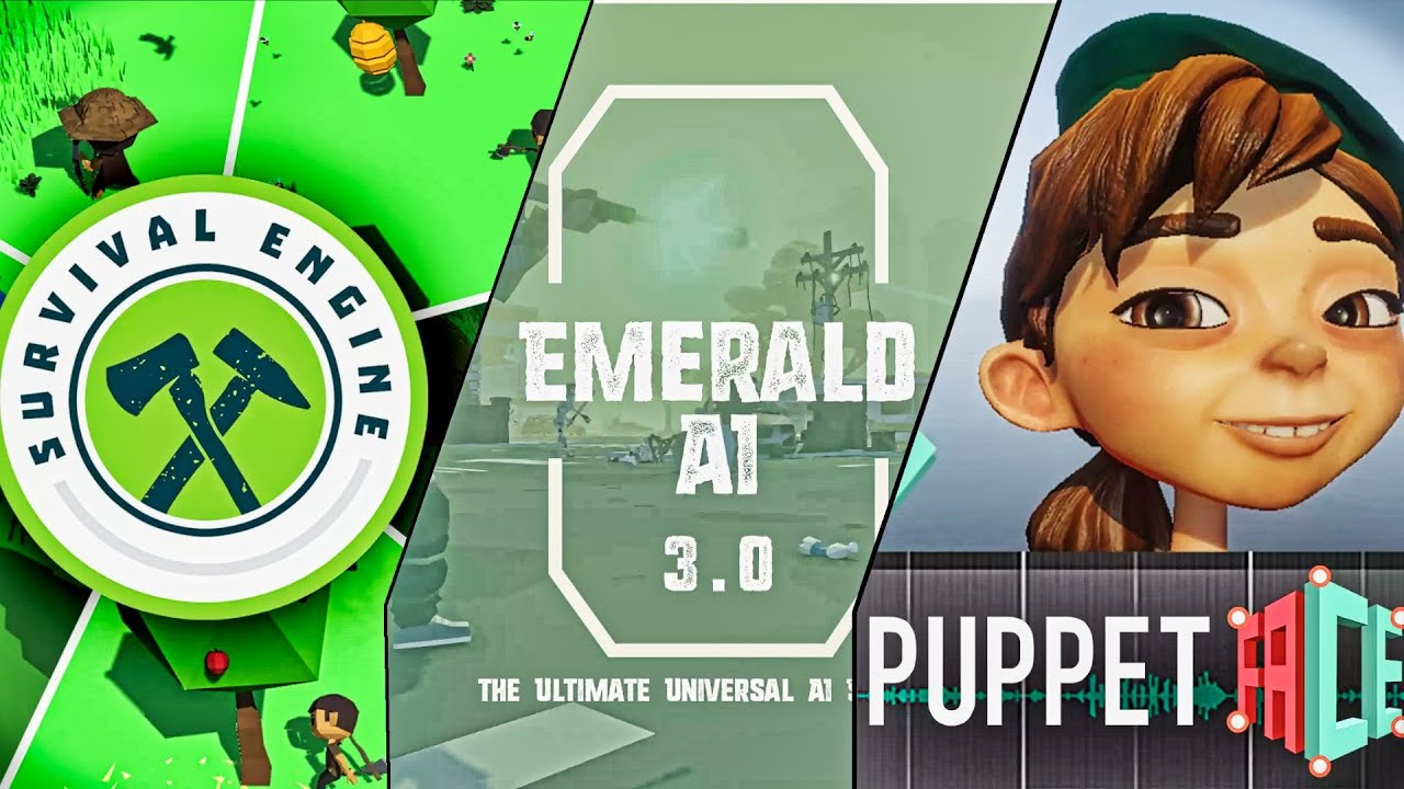 Survival Engine | Emerald AI | Puppet Face Reviews -- FINAL DAY in Unity MegaBundle!