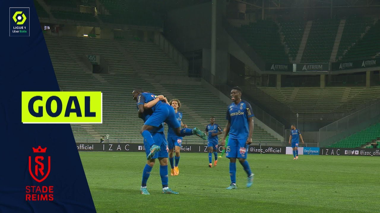 Goal Kamory DOUMBIA (61' - SdR) AS SAINT-&Eacute;TIENNE - STADE DE REIMS (1-2) 21/22