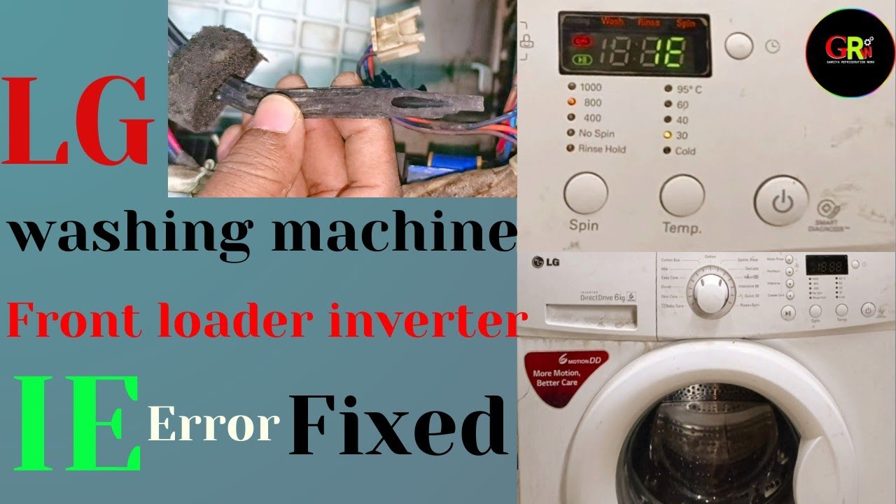 LG front loader inverter washing machine IE error fixed