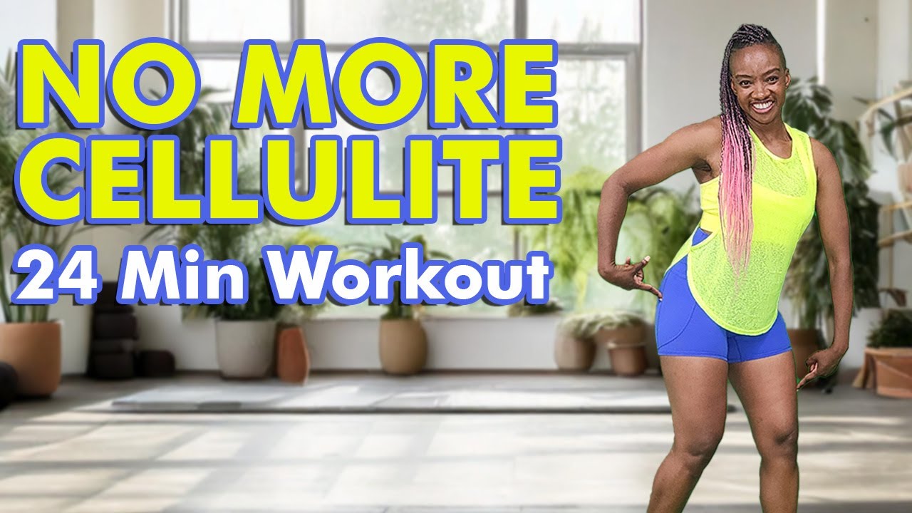 Get Rid of Cellulite| 24 Min Workout for Thighs & Butt (+ Dry Brushing tip)!