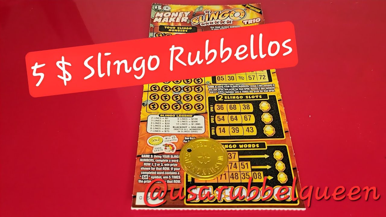 Darf ich vorstellen: Das 5 $ Slingo (Bingo) Rubbellos aus Washington State 🇺🇸 #rubbellose #deutsch