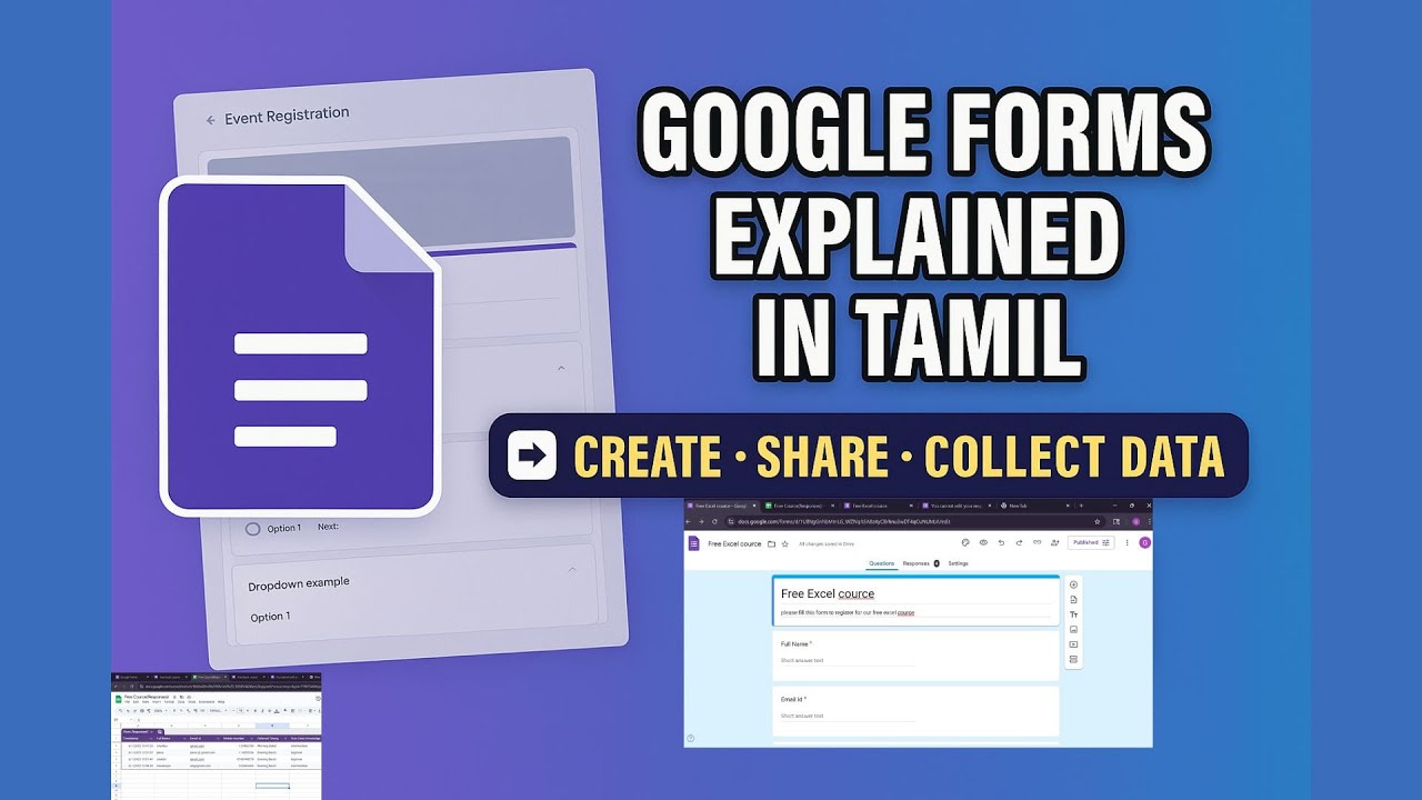 Google Forms Tutorial for Beginners | How to Create, Share & Collect Data Easily