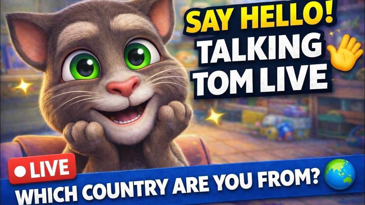 Talking Tom Live 😺 Funny Moments & Mini Games | Happy Tom Stream
