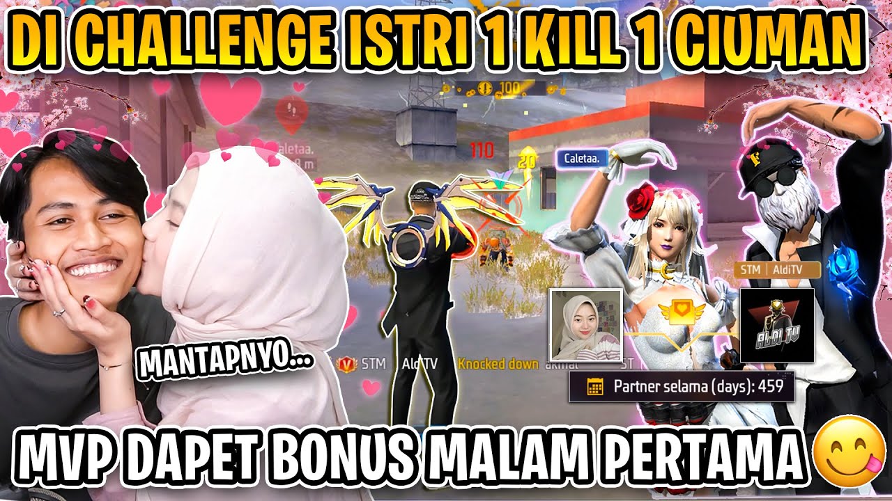 DI TANTANG ISTRI 1 KILL DAPET 1 CIUM 🤣 MANTAPNYOOOO !! 😘
