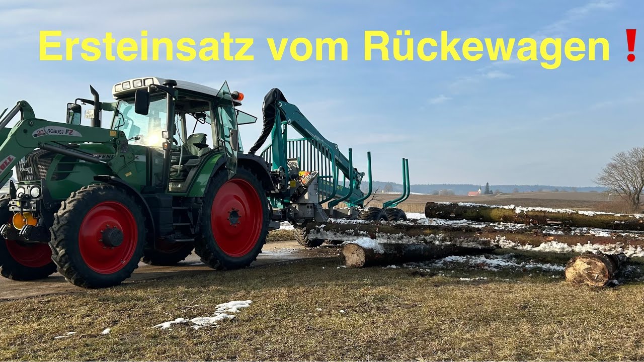 Vlog#95 Erstes Mal Holz rücken mit dem neuen Pfanzelt P13 💪💯