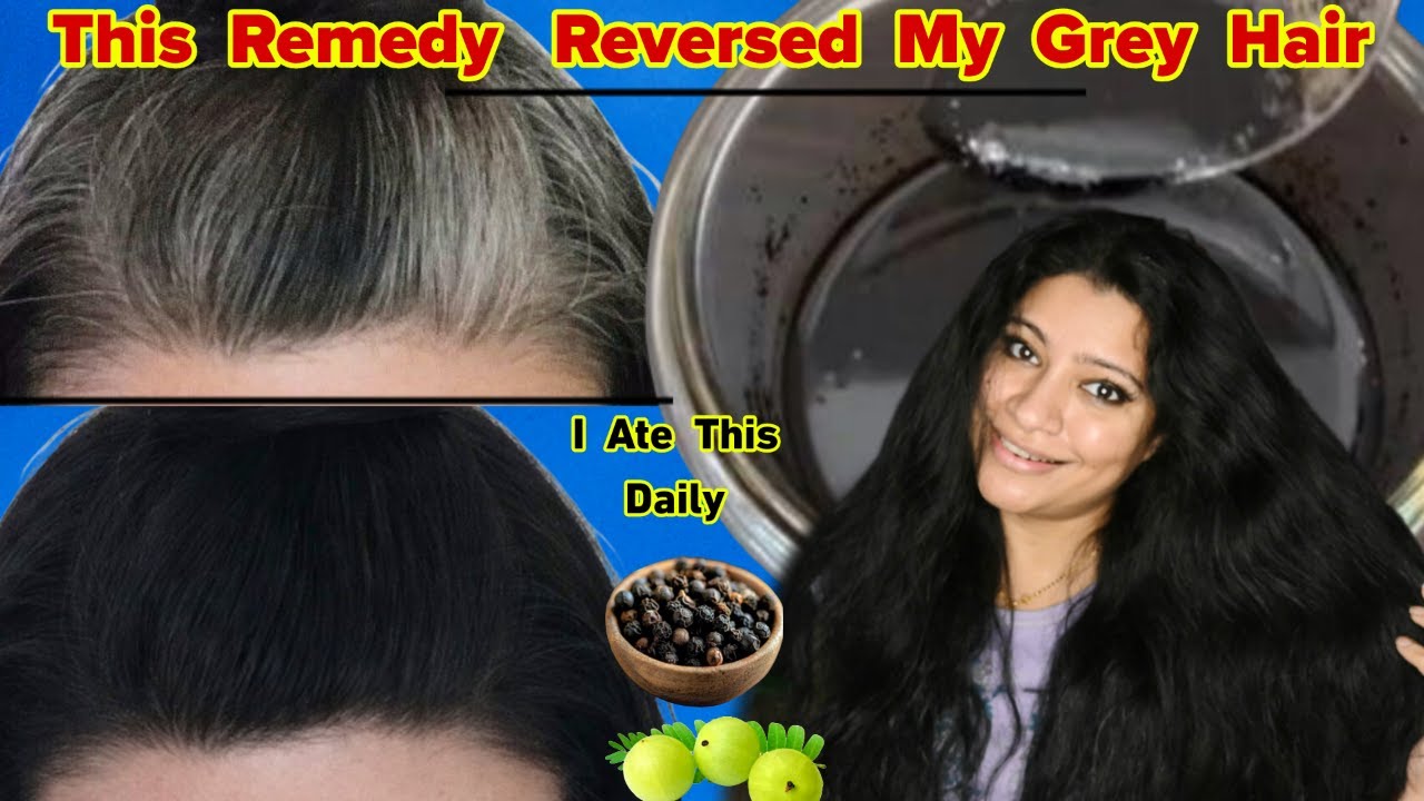 This Treated My Premature Hair Greying But I Ate This Daily To Make My Hair Black।Garima Singh