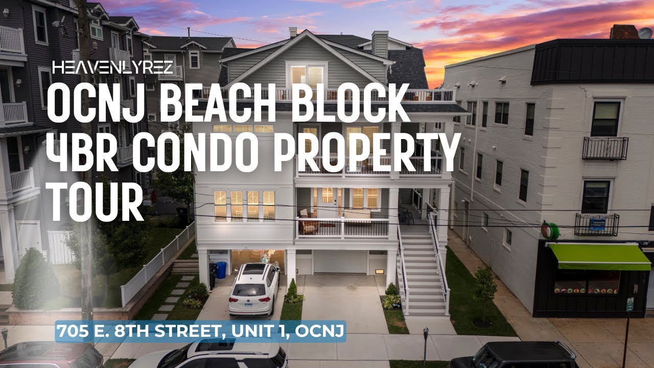 OCNJ 4BR Beach Block Condo Property Tour | 1 Block to Beach & Boardwalk!