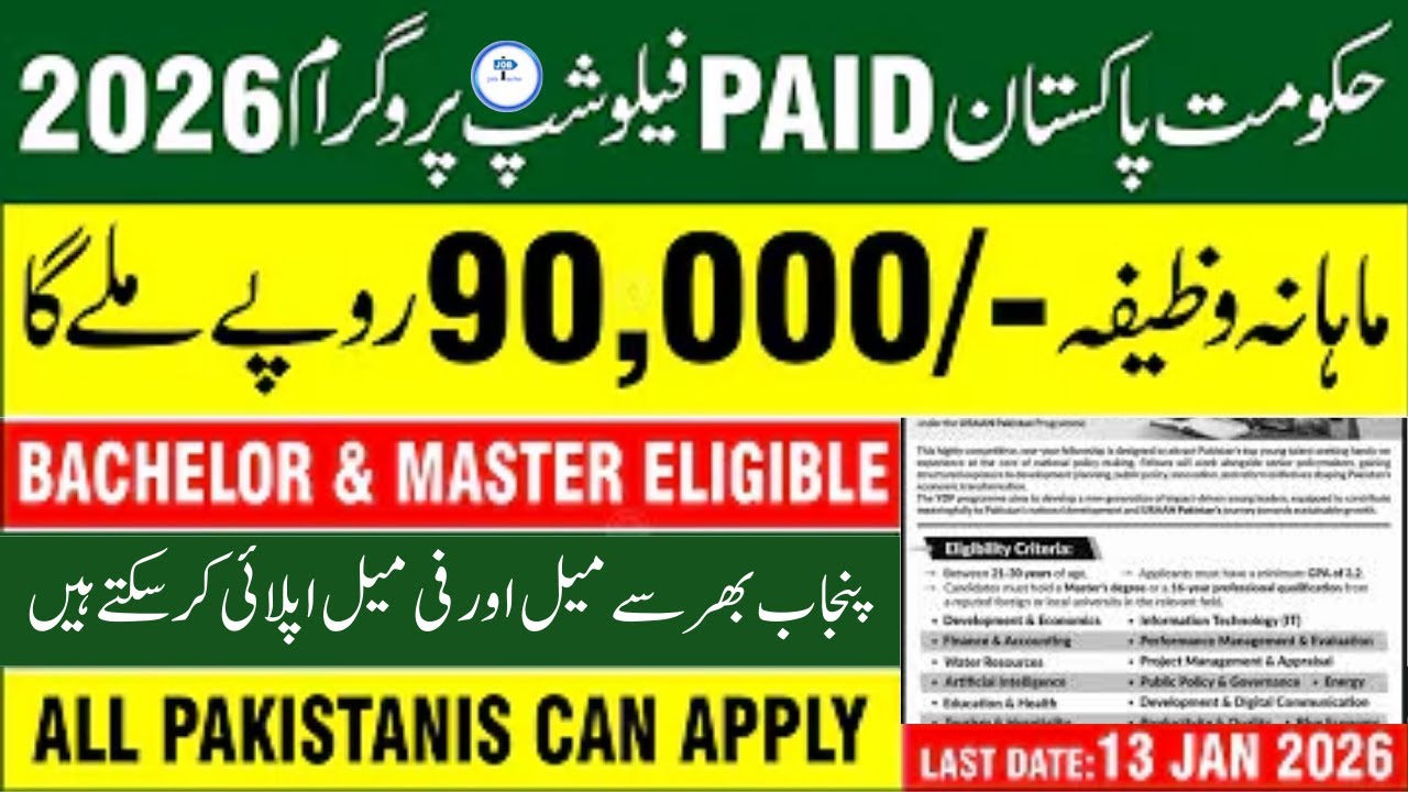Uraan Naujawan Fellowship 2026 | Latest Government Program 2026 | 90,000 Monthly Stipend | YDF 2026