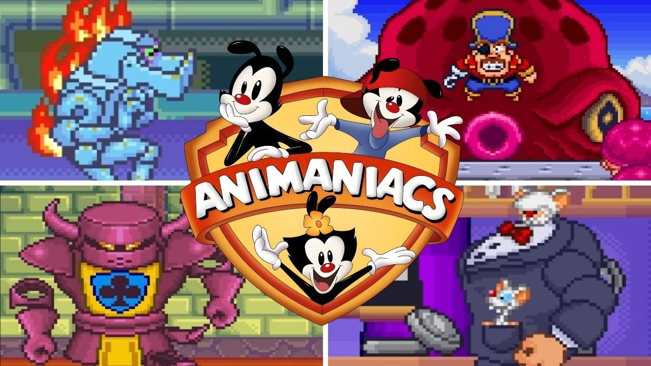Animaniacs (SNES) - ALL BOSSES (No Damage) + Good/Bad Ending