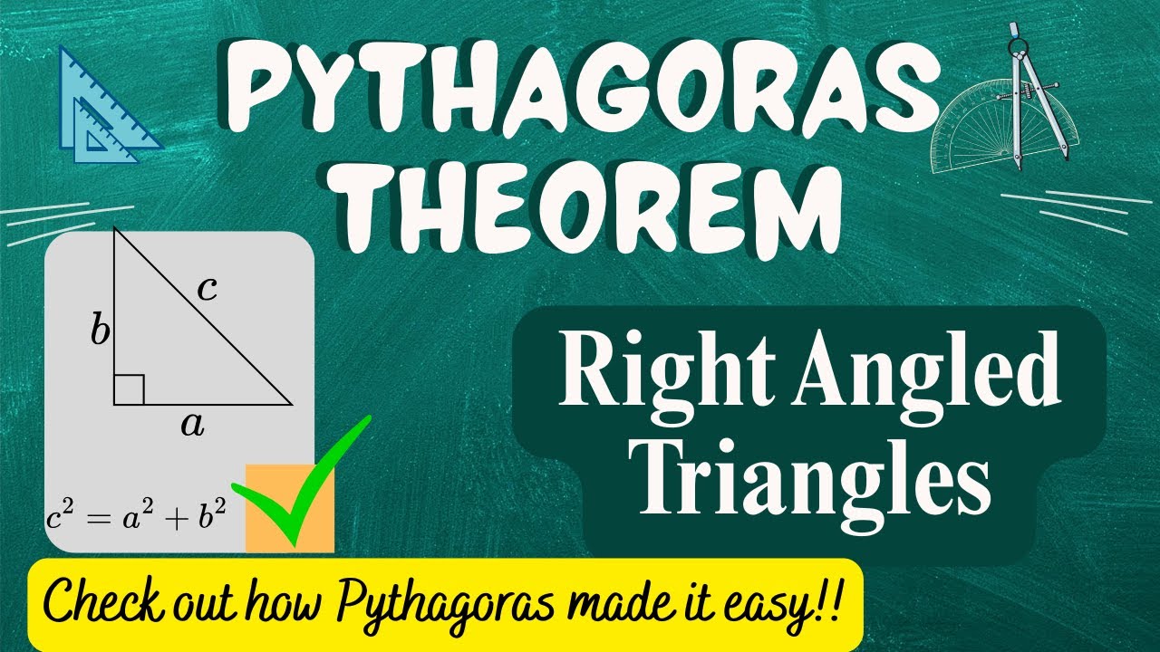 PYTHAGORAS' THEOREM Explained | Solve Right Triangles Fast! 🧠📐