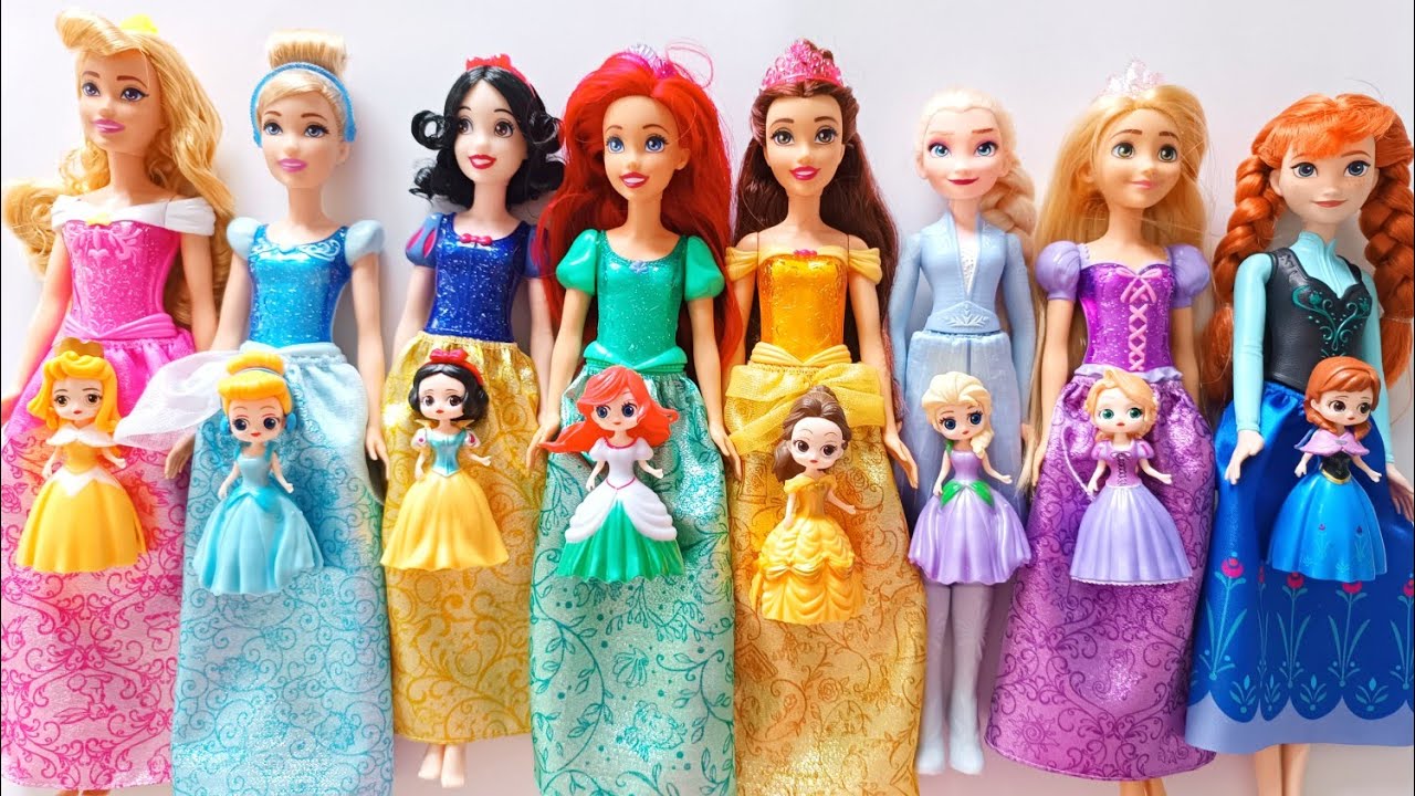 Which Disney Princess Are You ~Doll Review Collection DIY Miniature Ideas for Barbie DIY ASMR Video