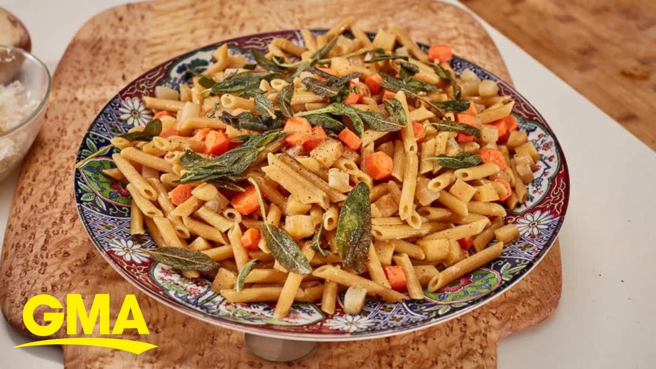 Cooking up delicious plant based pasta with ZENB and chef Alex Guarnaschelli