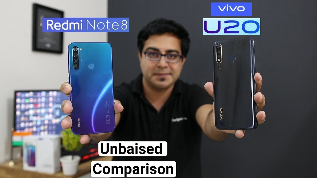 vivo U20 vs Redmi Note 8 Detail Comparison I Unbaised Comparison I Which one is better.?