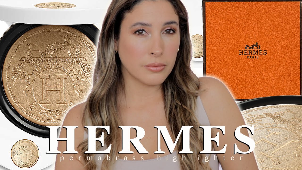 HERMES HIGHLIGHTER Review Swatches Comparisons NEW HOLY GRAIL? HERMES PERMABRASS Powder d'Orfevre