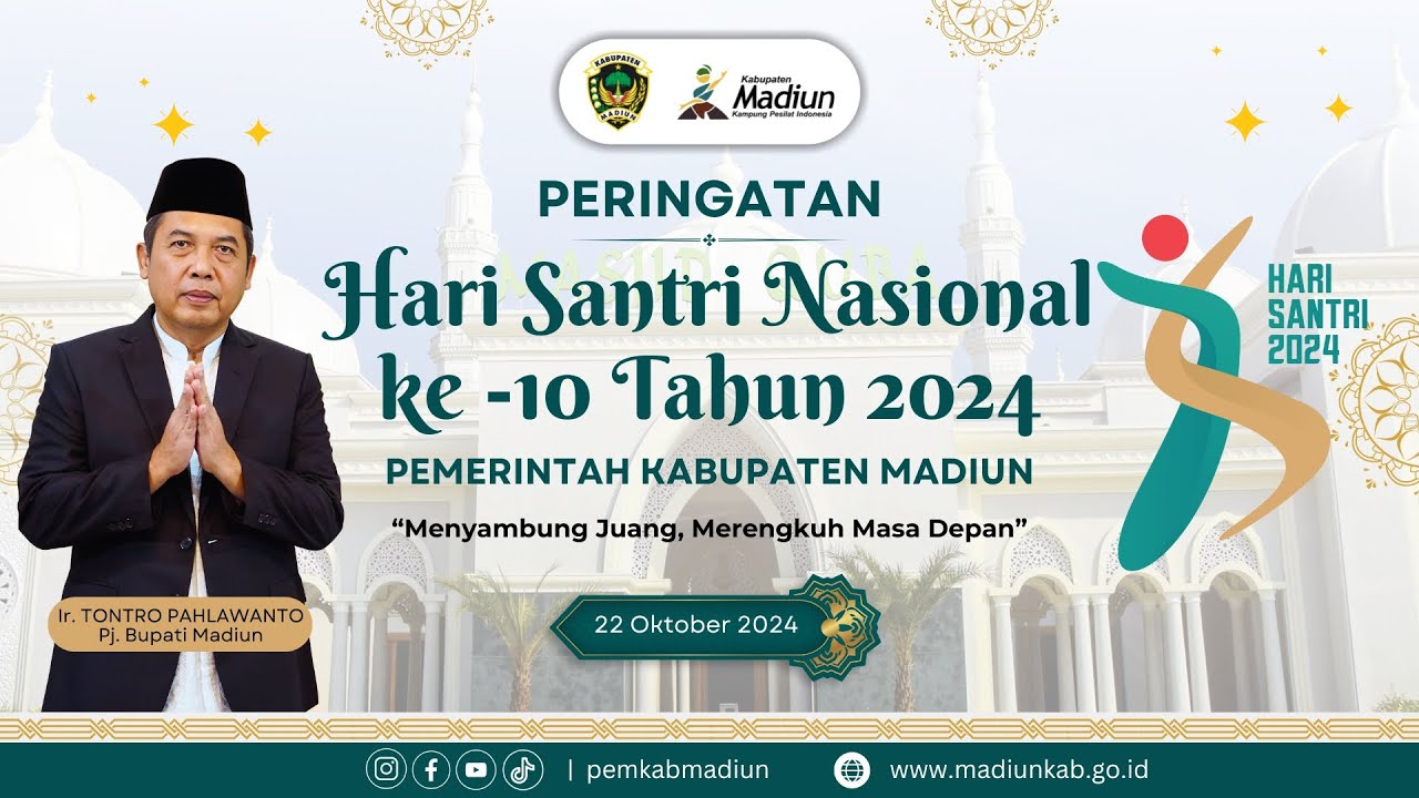 🔴 LIVE |  Peringatan Hari Santri Nasional Pemerintah Kabupaten Madiun Tahun 2024