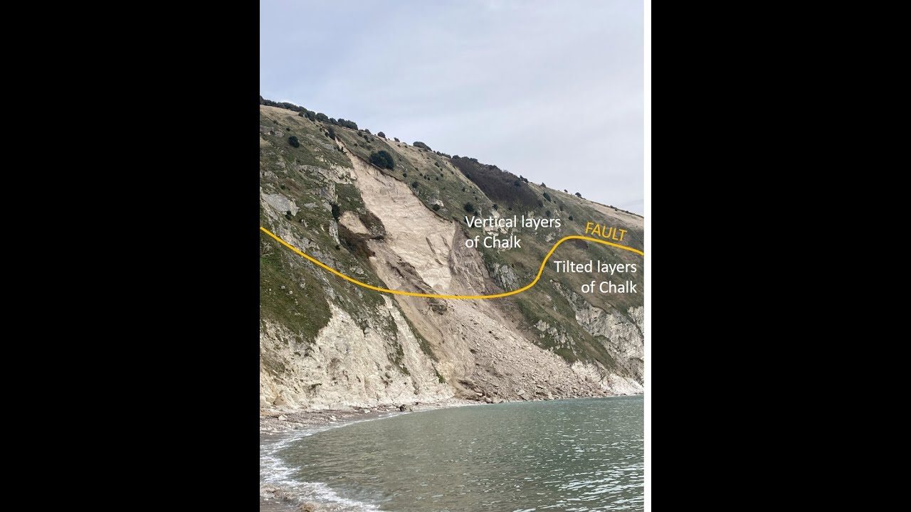 Lulworth Cove Rockfall February 2024
