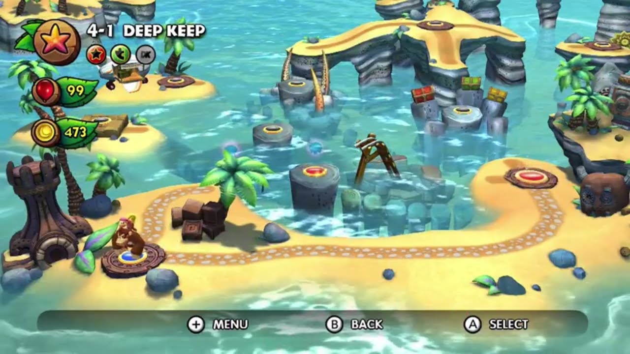 Donkey Kong Country: Tropical Freeze | 4-1 Deep Keep