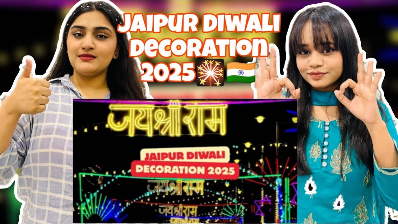 Pak Girls Reacts to Jaipur Diwali Decoration 2025 | Jaipur Diwali Lightning | Happy Diwali | 🪔