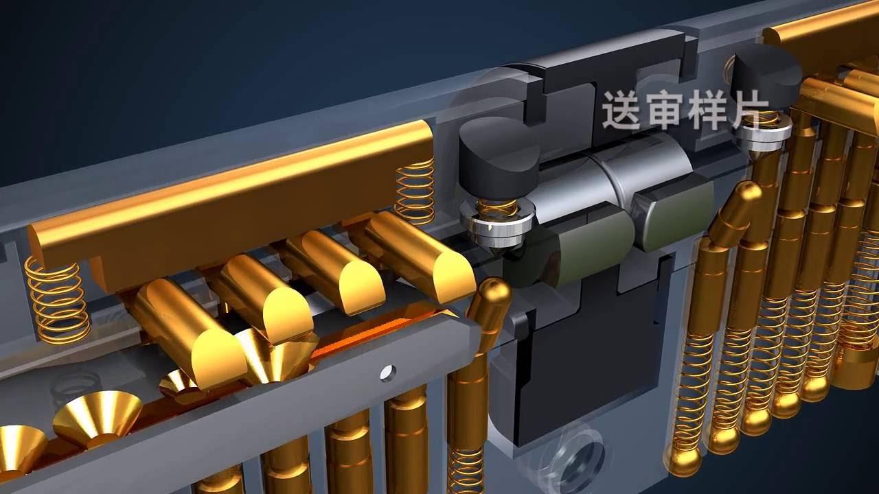 高级别锁具内部构造欣赏之欧美仑M2超级锁芯详解构造视频