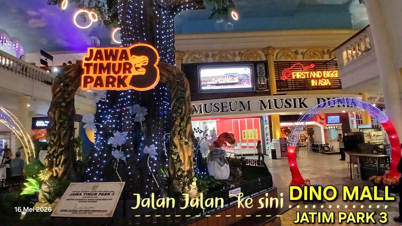 FREE GRATIS❗️ Jalan Jalan ke DINO MALL Jatim Park 3 BATU | Pertunjukan AIR MANCUR MENARI Free Juga